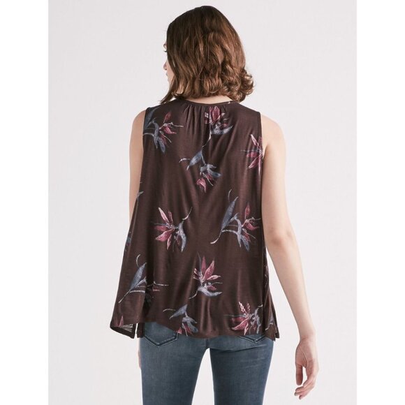 Lucky Brand Floral Choker Top Size M - Picture 2 of 12